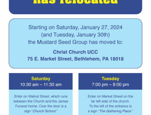 Mustard Seed has moved!