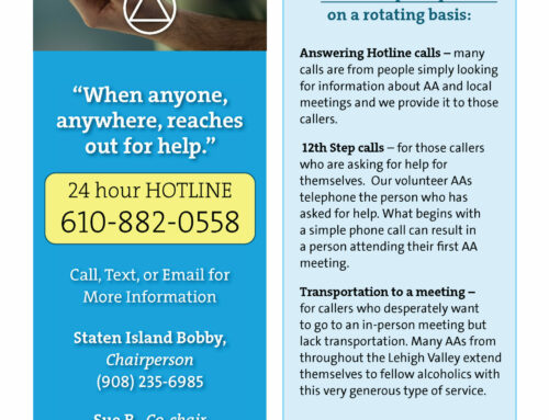 Help the Local AA Hotline!